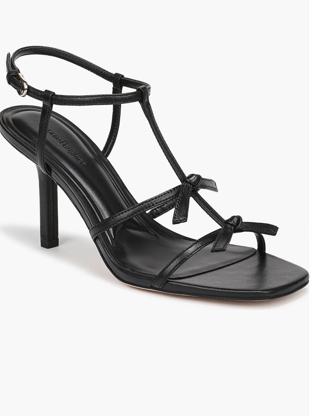 Favorite Daughter Solana Black Strappy High-Heel Sandals